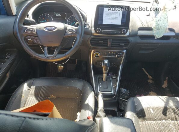 MAJ6S3JL1MC412985 2021 FORD ECOSPORT Blue წინა პანელის ხედი