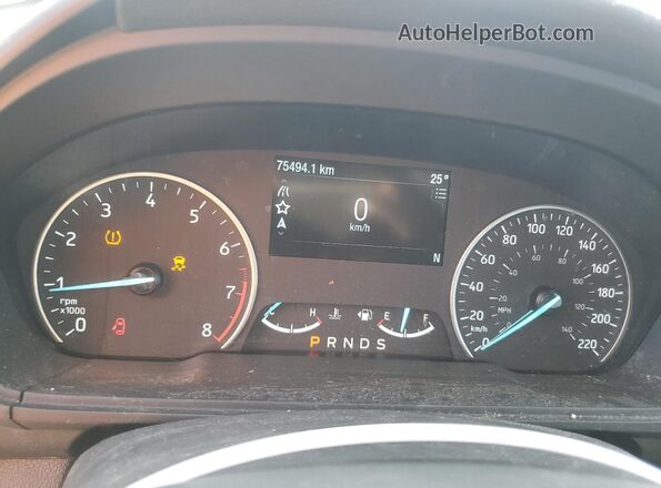 MAJ6S3JL1MC412985 2021 FORD ECOSPORT Blue ხელსაწყოთა პანელის ხედი
