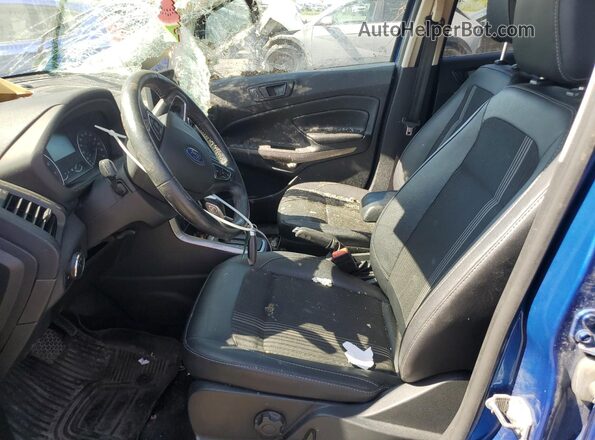 MAJ6S3JL1MC412985 2021 FORD ECOSPORT Blue წინა სალონის ხედი