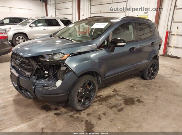 MAJ6S3JL2MC455389 2021 FORD ECOSPORT Blue წინა მარცხენა ხედი სამი მეოთხედიდან