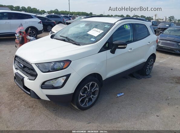 MAJ6S3JL9LC371441 2020 FORD ECOSPORT Белый Передняя левая четверть