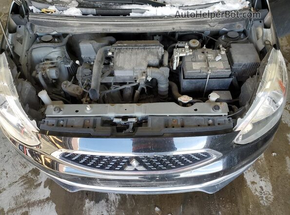 ML32A4HJ1HH014757 2017 MITSUBISHI MIRAGE Black Вид підкапотного простору