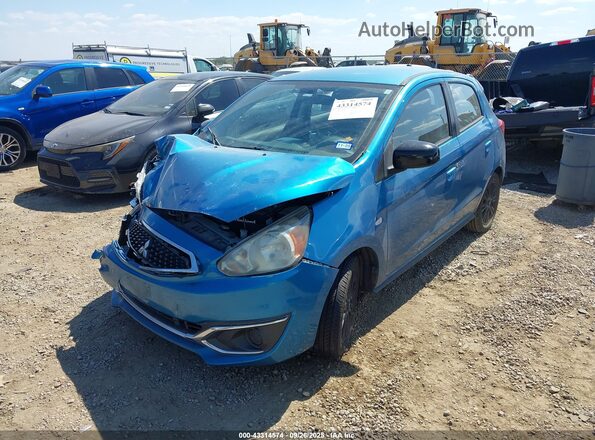 ML32A5HJ5KH002446 2019 MITSUBISHI MIRAGE Blue Vista tres cuartos delantera izquierda