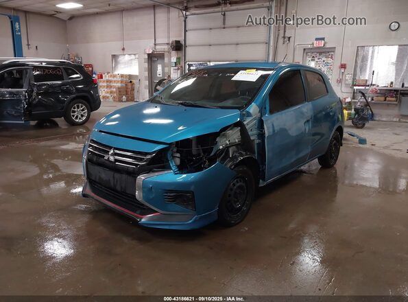 ML32AUHJ0MH007244 2021 MITSUBISHI MIRAGE Blue Front left