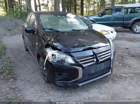 ML32AUHJ0MH012055 2021 MITSUBISHI MIRAGE Black Widok z przodu