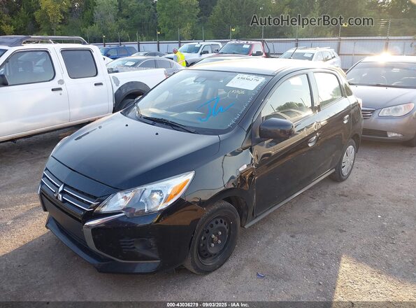 ML32AUHJ1MH002229 2021 MITSUBISHI MIRAGE Черный Передняя левая четверть