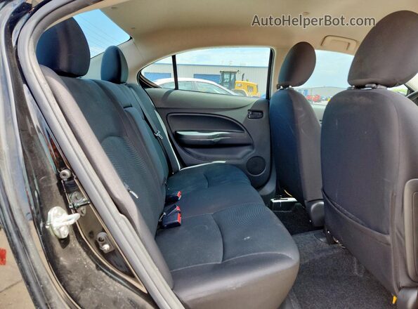 ML32F3FJ1LHF10040 2020 MITSUBISHI MIRAGE Black უკანა სავარძლების ხედი