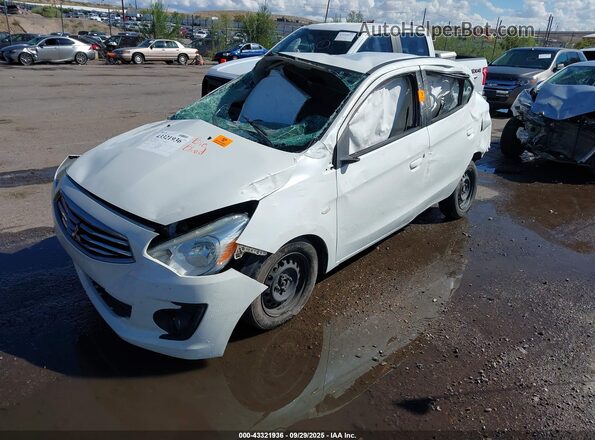 ML32F3FJ2JHF09248 2018 MITSUBISHI MIRAGE G4 Белый Передняя левая четверть