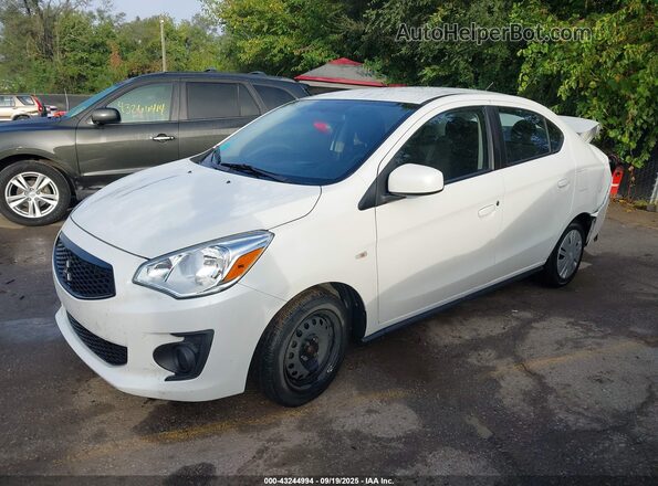 ML32F3FJXLHF02275 2020 MITSUBISHI MIRAGE G4 White წინა მარცხენა ხედი სამი მეოთხედიდან