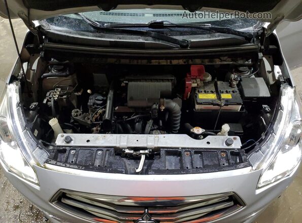 ML32F4FJ4KHF12661 2019 MITSUBISHI MIRAGE Silver Вид задньої частини салону