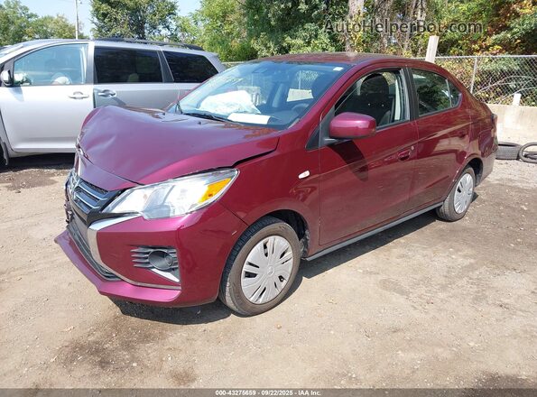 ML32FUFJ2RHF08473 2024 MITSUBISHI MIRAGE G4 Burgundy Vista tres cuartos delantera izquierda