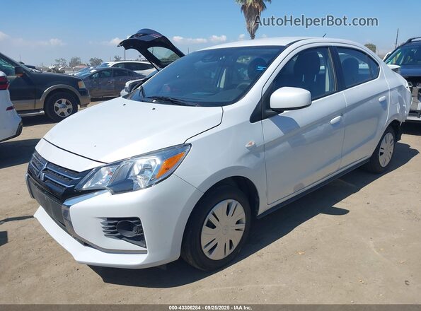 ML32FUFJ5MHF01316 2021 MITSUBISHI MIRAGE G4 White Vista tres cuartos delantera izquierda