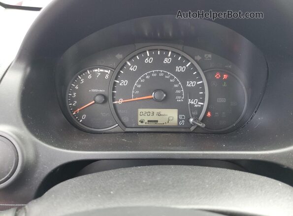 ML32FUFJ5RHF08435 2024 MITSUBISHI MIRAGE Red Widok zestawu wskaźników