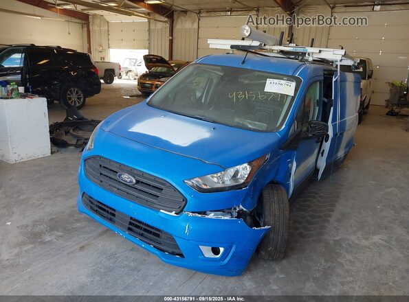 NM0LS7T27P1558619 2023 FORD TRANSIT CONNECT Blue წინა მარცხენა ხედი სამი მეოთხედიდან