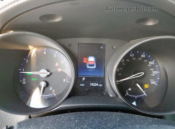 NMTKHMBX2KR090589 2019 TOYOTA LE White Instrument cluster view