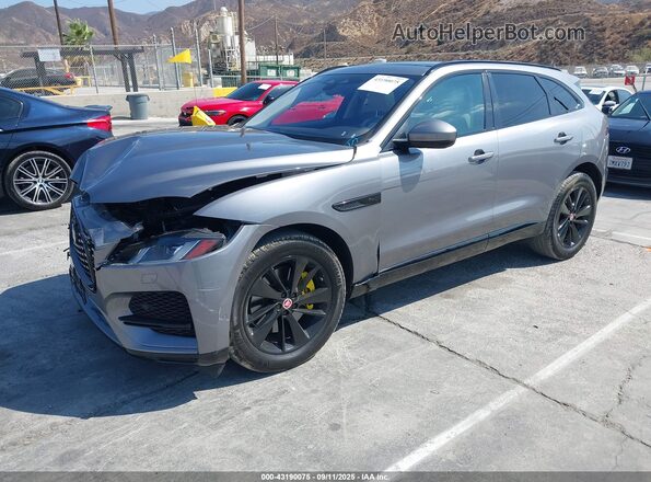 SADCJ2EUXMA664263 2021 JAGUAR F-PACE Gray Передня ліва чверть