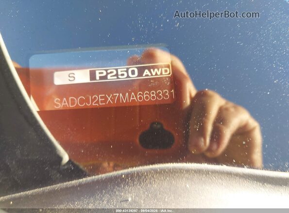 SADCJ2EX7MA668331 2021 JAGUAR F-PACE Белый Вид подкапотного пространства
