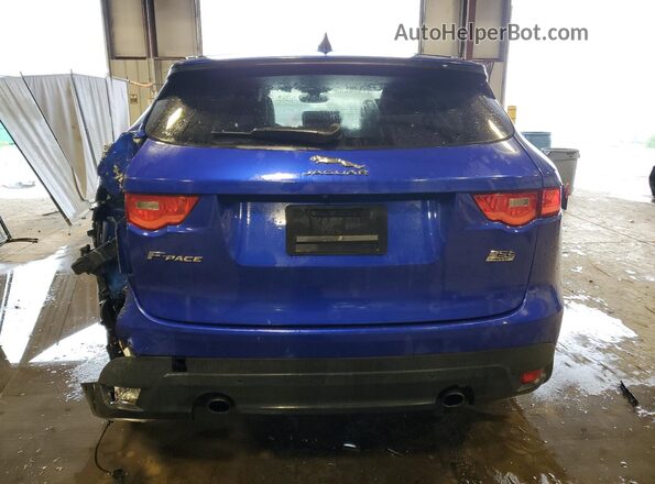 SADCJ2FX2LA631779 2020 JAGUAR F-PACE Синий Вид сзади
