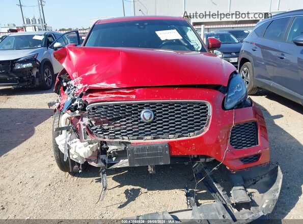 SADFJ2FX8K1Z40930 2019 JAGUAR E-PACE Red Instrument cluster view