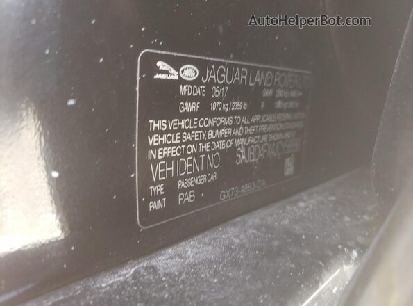 SAJBD4FX4JCY56590 2018 JAGUAR XF Black 