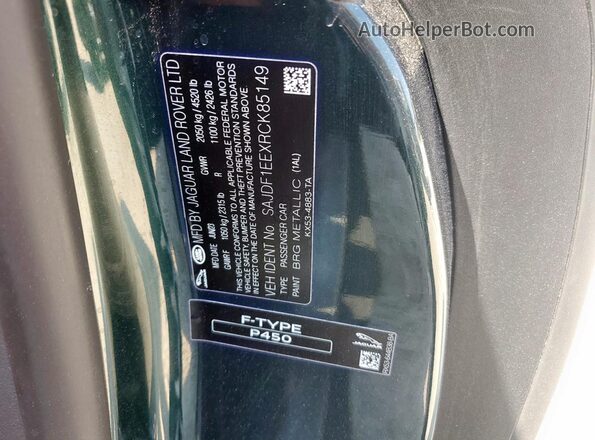 SAJDF1EEXRCK85149 2024 JAGUAR F-TYPE Green Vista del compartimento del motor