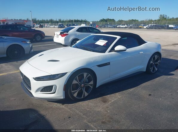 SAJDF5GX8MCK73659 2021 JAGUAR F-TYPE White Vista tres cuartos delantera izquierda