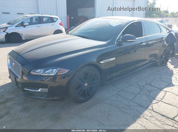 SAJWJ2GD2G8V99329 2016 JAGUAR XJ Black წინა მარცხენა ხედი სამი მეოთხედიდან