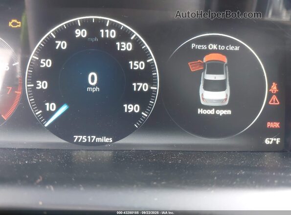 SAJWJ2GD4H8W04869 2017 JAGUAR XJ Black უკანა სავარძლების ხედი