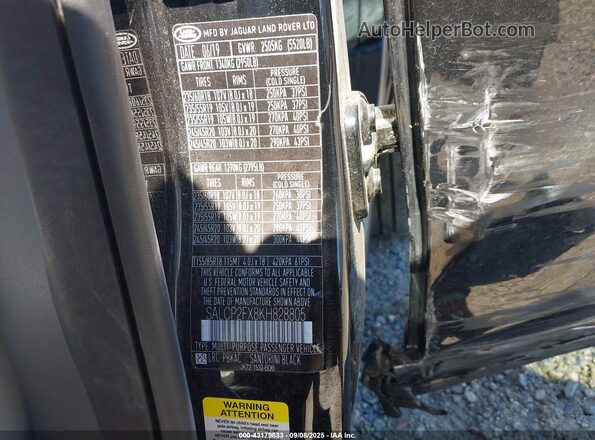 SALCP2FX8KH828805 2019 LAND ROVER DISCOVERY SPORT Черный Вид подкапотного пространства