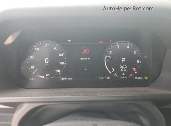 SALE2EEU1R2253590 2024 LAND ROVER DEFENDER White Vista del cuadro de instrumentos
