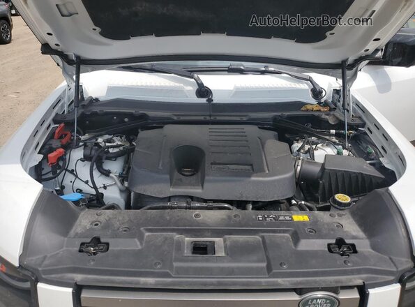 SALE2EEU1R2253590 2024 LAND ROVER DEFENDER White Vista del compartimento del motor