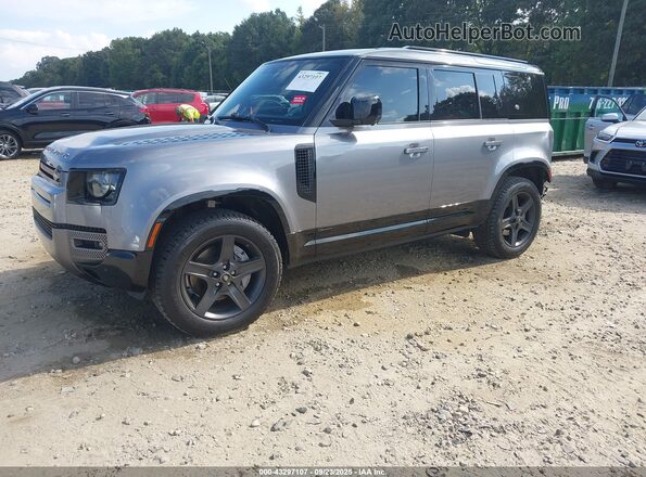 SALE2ERU8M2043202 2021 LAND ROVER DEFENDER Gray წინა მარცხენა ხედი სამი მეოთხედიდან