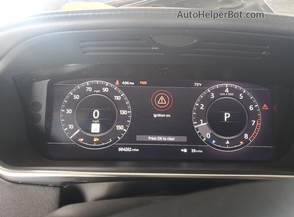 SALGR2RV5KA545776 2019 LAND ROVER RANGE Black ხელსაწყოთა პანელის ხედი
