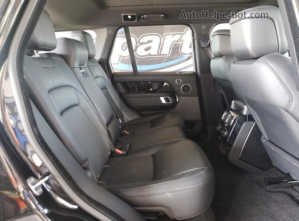 SALGR2RV5KA545776 2019 LAND ROVER RANGE Black უკანა სავარძლების ხედი