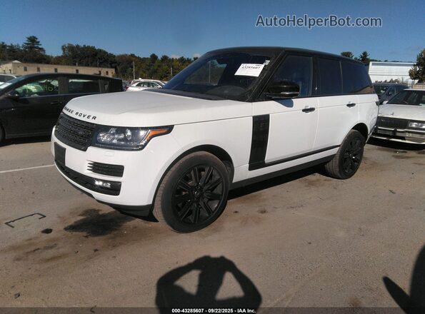 SALGS2FE1HA323575 2017 LAND ROVER RANGE ROVER White წინა მარცხენა ხედი სამი მეოთხედიდან