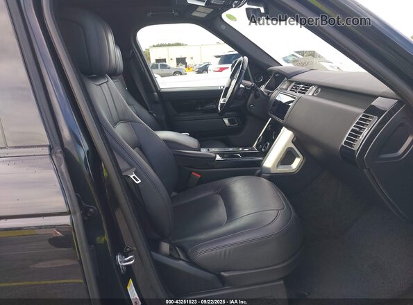 SALGS2RU3NA466848 2022 LAND ROVER RANGE ROVER Black Front interior view