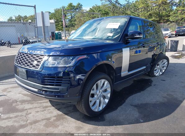 SALGS2RU4MA443920 2021 LAND ROVER RANGE ROVER Dark Blue Առջևի ձախ երեք քառորդ տեսարան