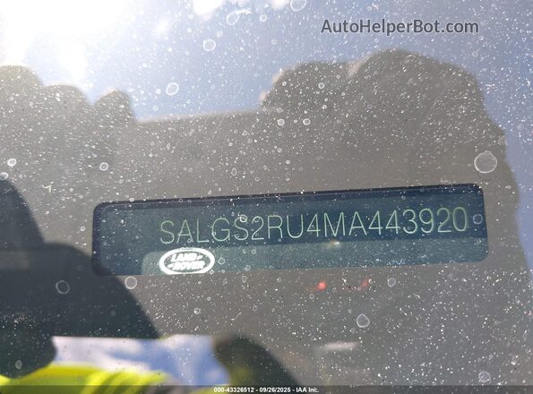SALGS2RU4MA443920 2021 LAND ROVER RANGE ROVER Dark Blue 