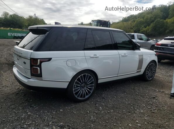 SALGS2SE6NA470136 2022 LAND ROVER RANGE Белый Задняя правая четверть