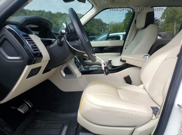 SALGS2SE6NA470136 2022 LAND ROVER RANGE Белый Вид салона спереди