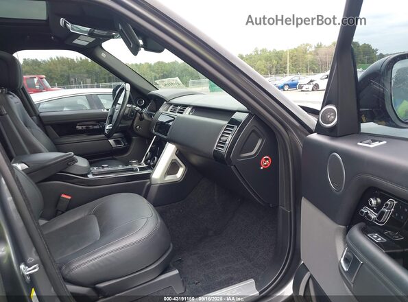 SALGS2SV4JA512586 2018 LAND ROVER RANGE ROVER Gray Widok wnętrza z przodu