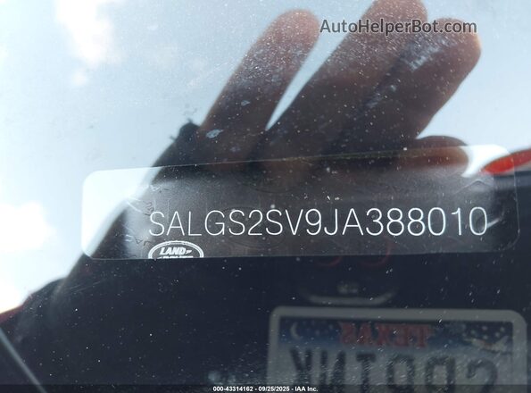 SALGS2SV9JA388010 2018 LAND ROVER RANGE ROVER Gray Vista del compartimento del motor