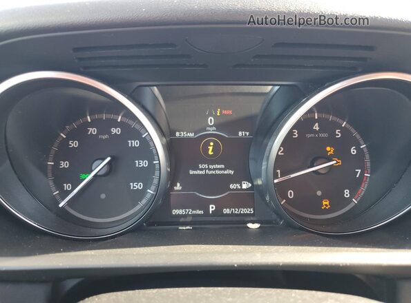 SALRG2RV0L2428584 2020 LAND ROVER DISCOVERY White ხელსაწყოთა პანელის ხედი