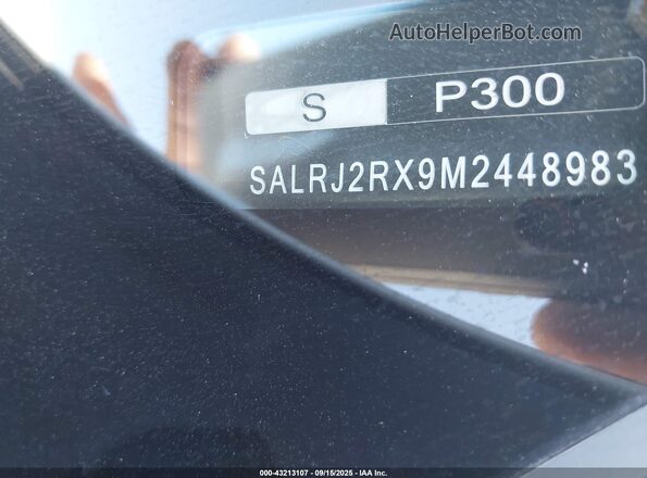 SALRJ2RX9M2448983 2021 LAND ROVER DISCOVERY White 