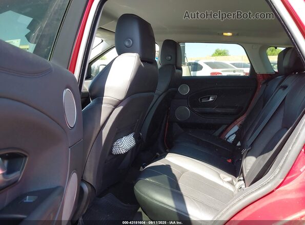 SALVP2RX2JH314760 2018 LAND ROVER RANGE ROVER EVOQUE Red Vista de la etiqueta del VIN