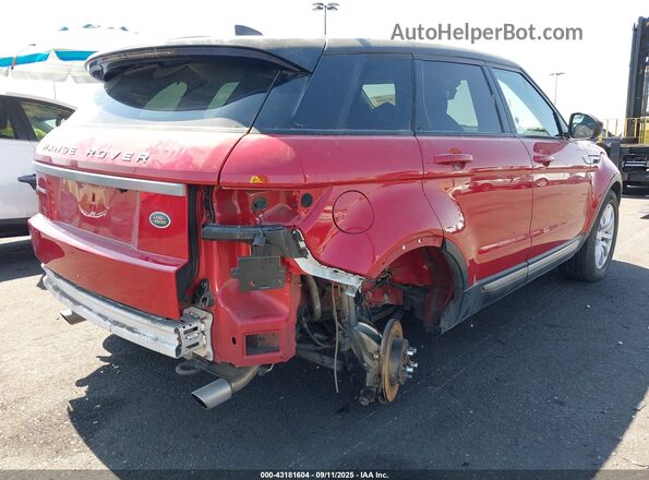 SALVP2RX2JH314760 2018 LAND ROVER RANGE ROVER EVOQUE Red Trasero derecho