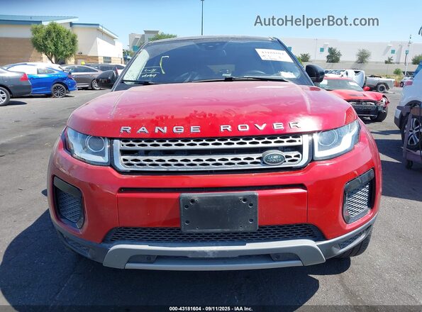SALVP2RX2JH314760 2018 LAND ROVER RANGE ROVER EVOQUE Red Vista interior trasera