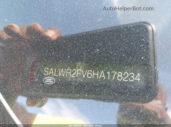 SALWR2FV6HA178234 2017 LAND ROVER RANGE ROVER SPORT White ძრავის განყოფილების ხედი