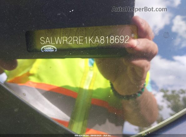SALWR2RE1KA818692 2019 LAND ROVER RANGE ROVER SPORT Black Engine compartment view