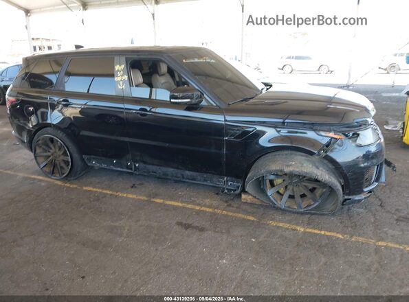 SALWR2RV1JA809621 2018 LAND ROVER RANGE ROVER SPORT Black უკანა სალონის ხედი